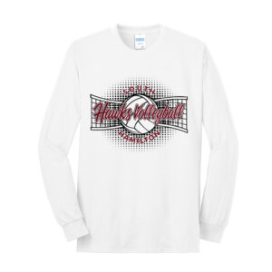 SH Volleyball PG Unisex Cotton Long Sleeve Tee-White
