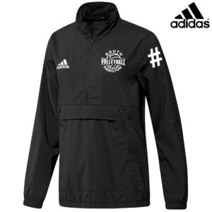 SH Volleyball PG Adidas Women’s STADIUM woven longsleeve 1/4 zip-Black (XL, 2x)