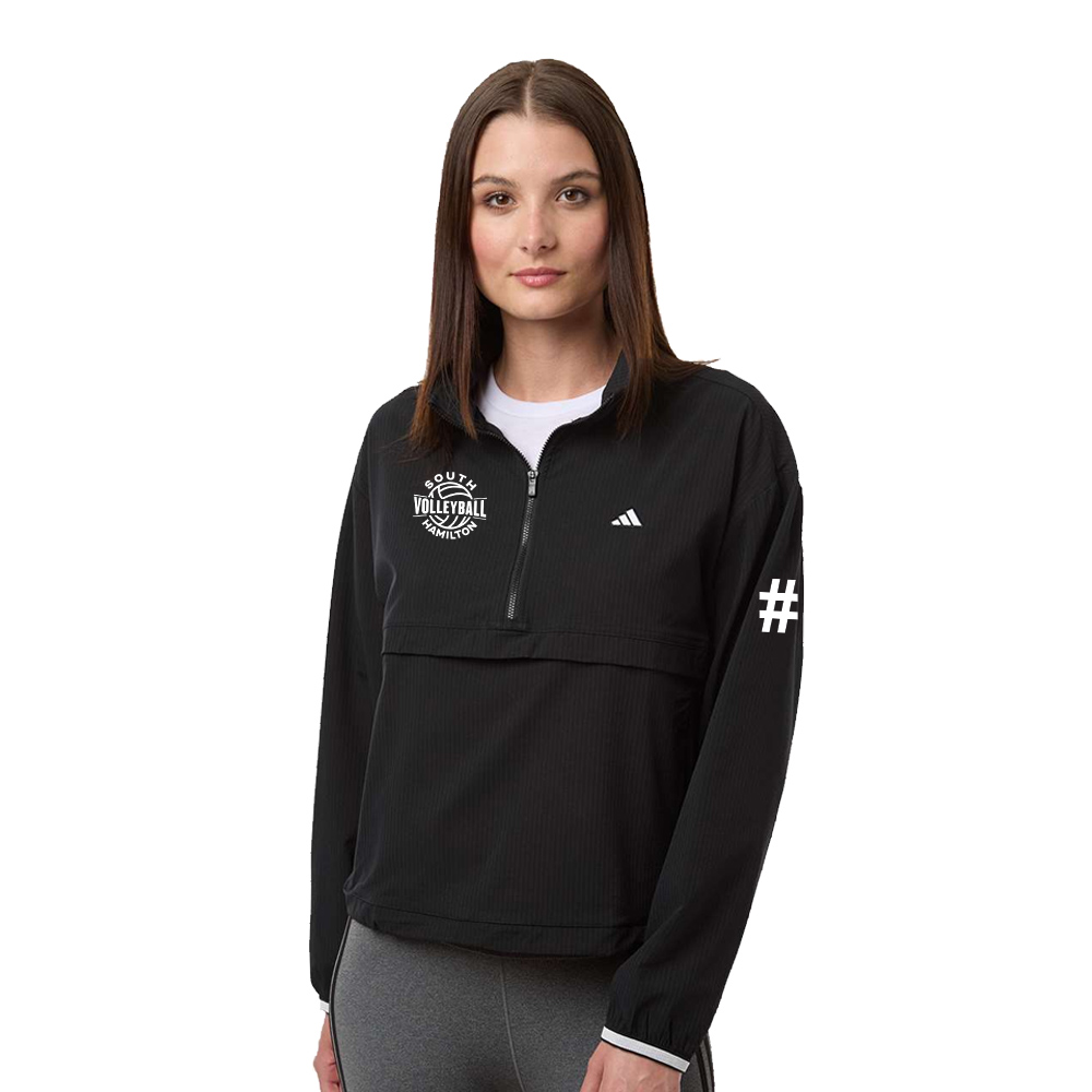 SH Volleyball PG Adidas Women's Go to Quarter Zip Jacket-Black