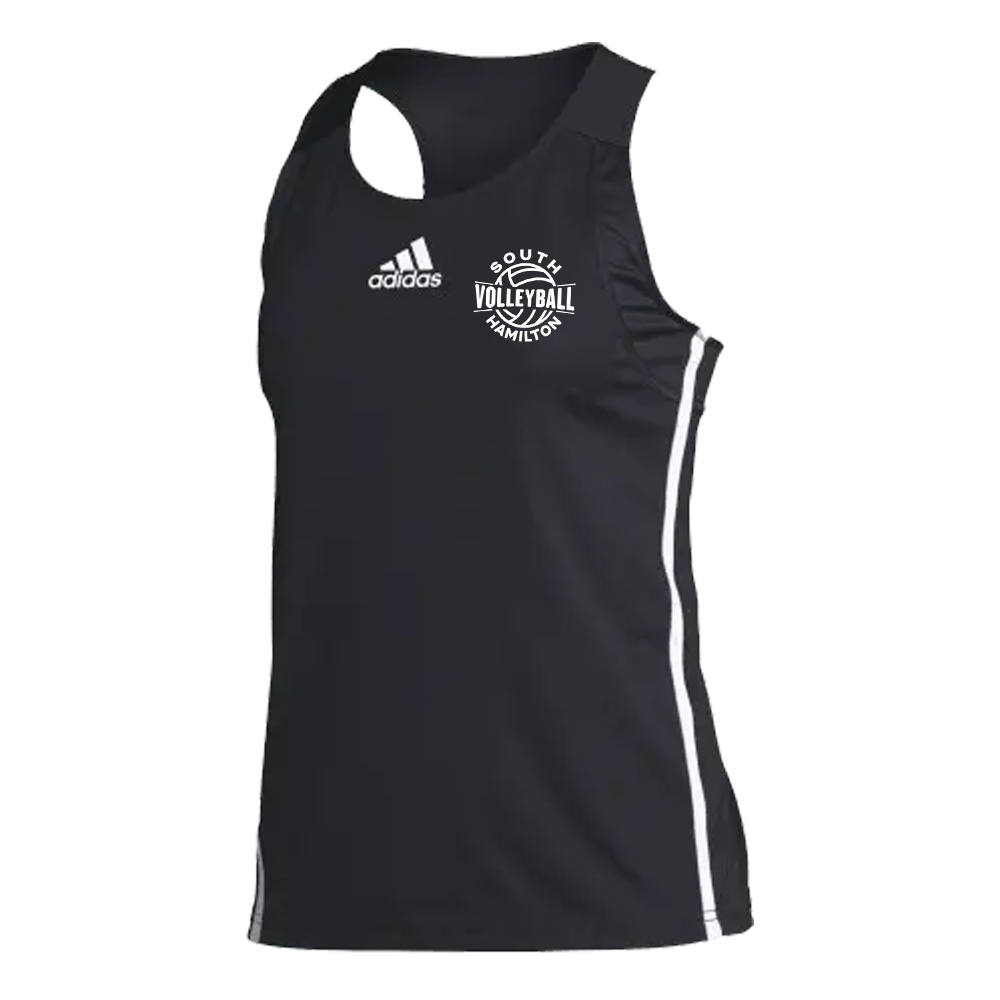 SH Volleyball PG Adidas Women's Team Issue Track Singlet - Black/White