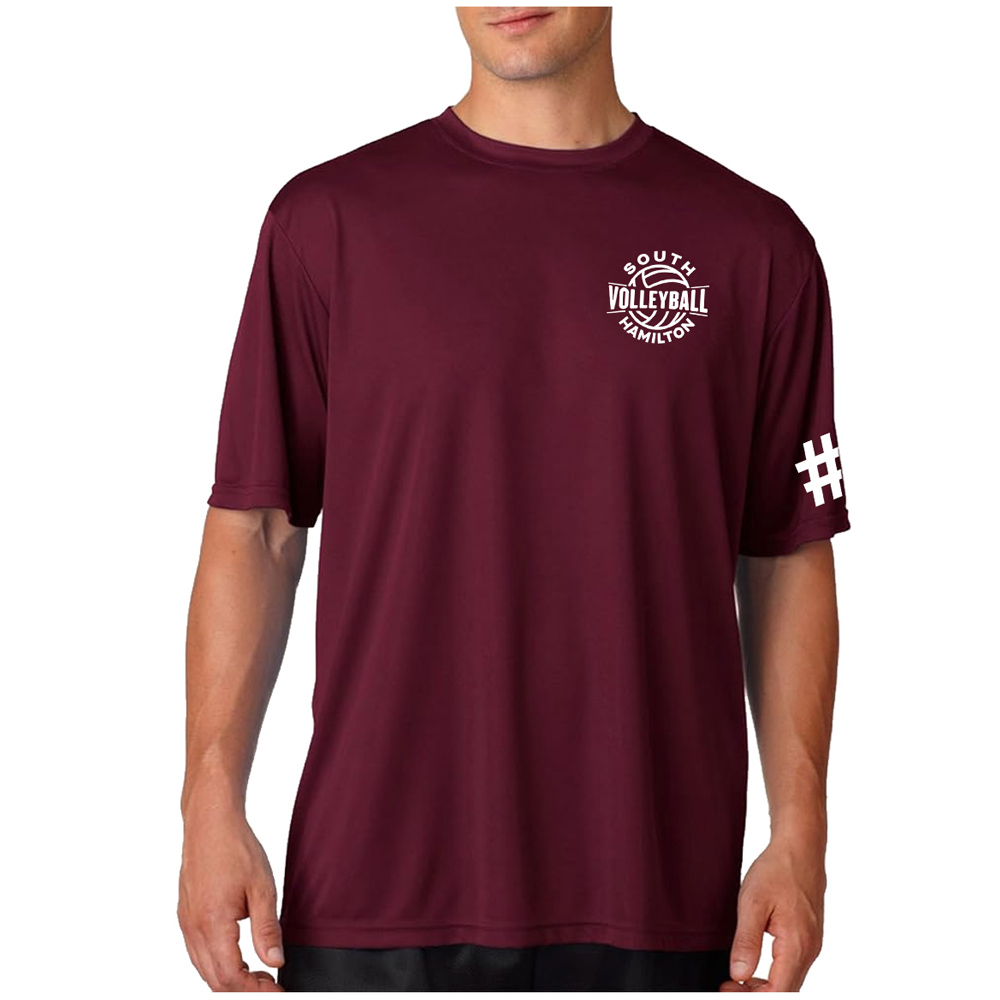 SH Volleyball PG Men Adult Cooling Performance Tshirt-Cardinal
