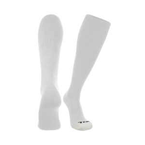 SH Volleyball PG TCK ProSport over the calf sock w/white toe-White