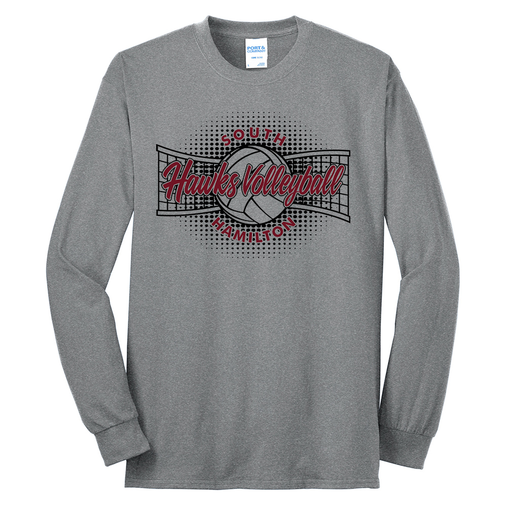 SH Volleyball PG Unisex Cotton Long Sleeve Tee-Athletic heather