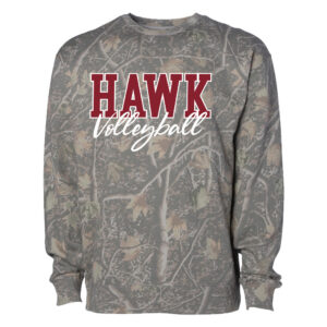 SH Volleyball Unisex Heavyweight Crewneck Sweatshirt-Deadwood Tree Camo