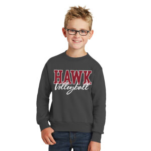 SH Volleyball  Youth Crewneck Sweatshirt – Charcoal
