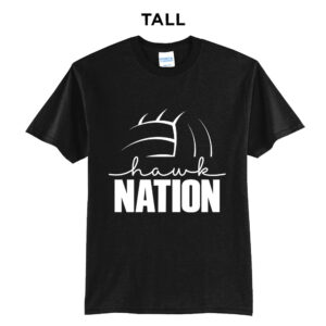 SH Volleyball  TALL Short Sleeve Tee-Black