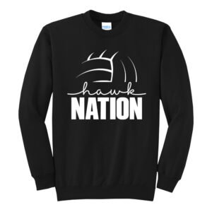 SH Volleyball Unisex Core Fleece Crewneck Sweatshirt – Black