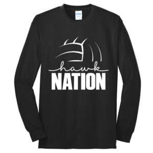 SH Volleyball Unisex Long Sleeve Core Blend T-Shirt-Black