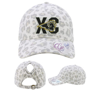 Southeast Polk CC Infinity Her Women’s Garment-Washed Fashion Print Cap -Snow Leopard