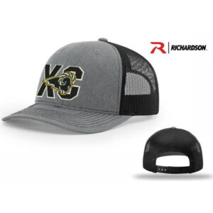 Southeast Polk CC Richardson Pro Mesh Adjustable Trucker Cap Split-Heather Grey/Black