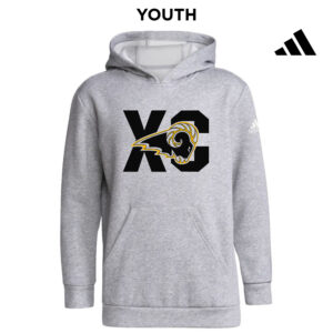 Southeast Polk CC Adidas Youth Fleece Hooded Sweatshirt- Medium Grey Heather (YS, YM)