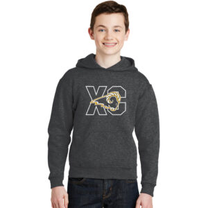Southeast Polk CC Youth Fleece Hooded Sweatshirt-Black Heather