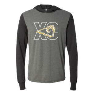 Southeast Polk CC Unisex 4.2 Oz. Long-Sleeve Jersey Hoodie-Heather Dark Grey (L, XL)