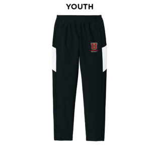 Union FB Sport-Tek Youth Travel Pant-Black/White