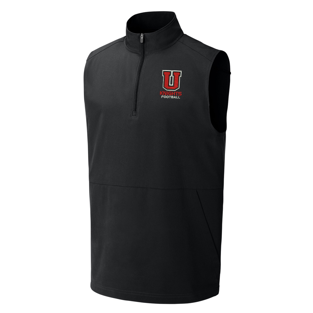 Union FB Sport-Tek Men Repeat 1/2-Zip Vest-Black