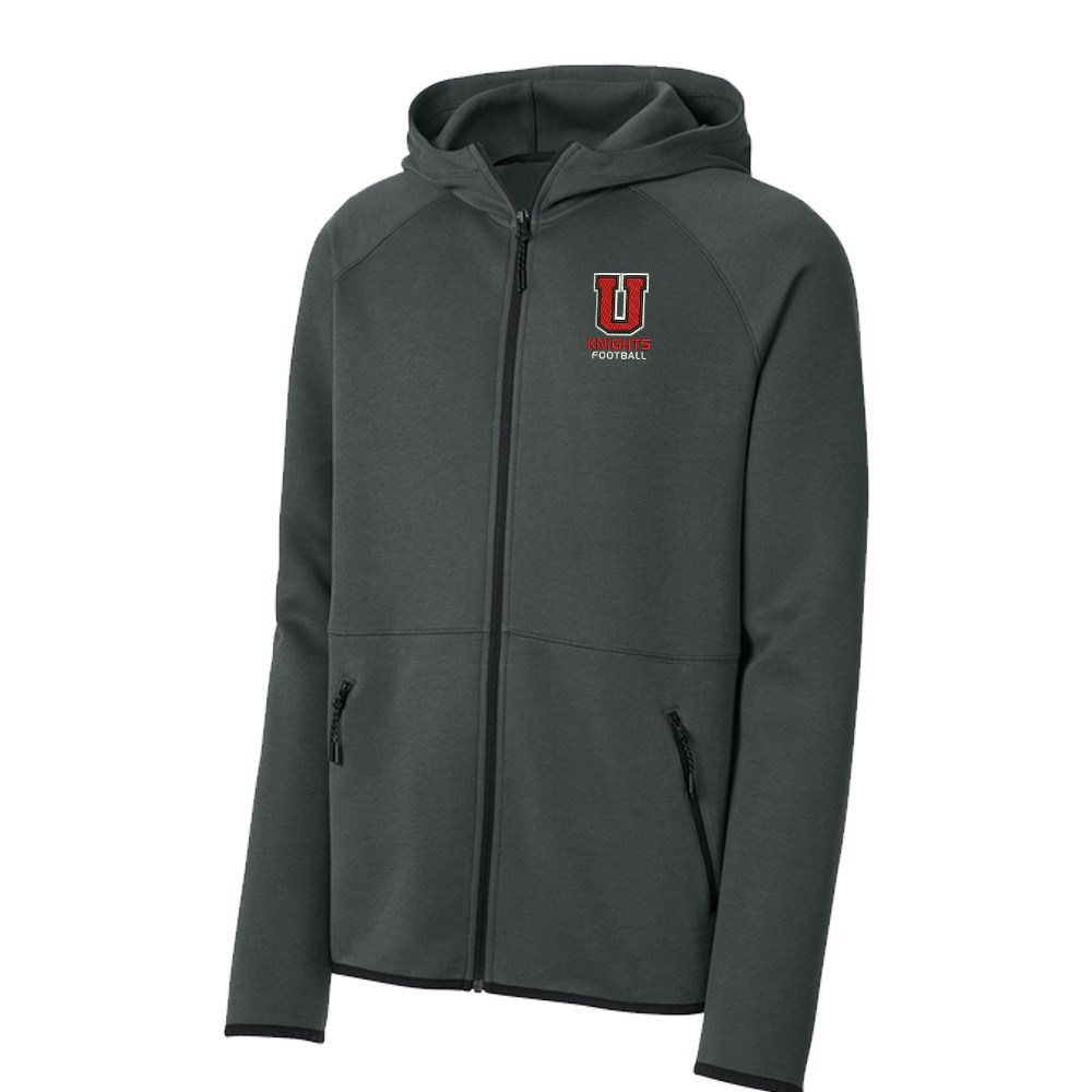 Union FB Sport-Tek Phenom Full-Zip Hoodie Men-Iron Grey
