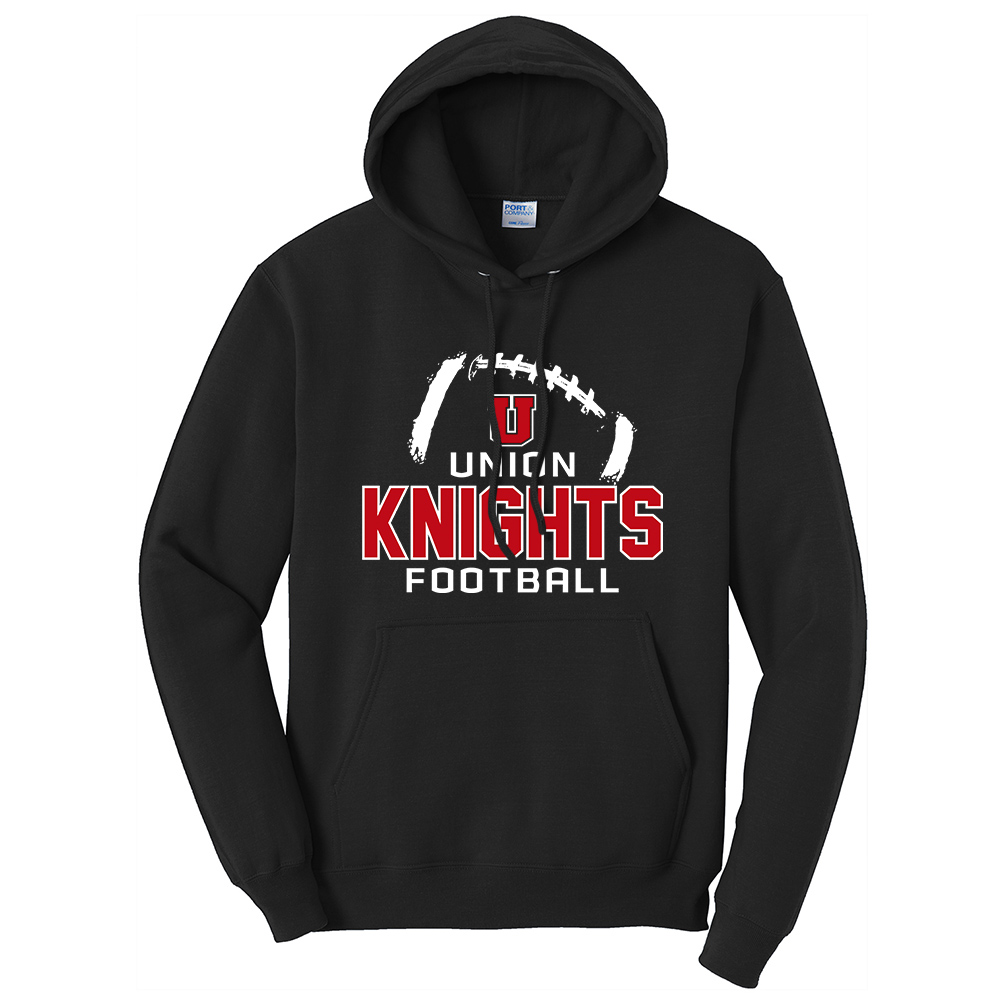 Union FB Unisex Classic Core weight Cozy Pullover Hooded Sweatshirt - JetBlack