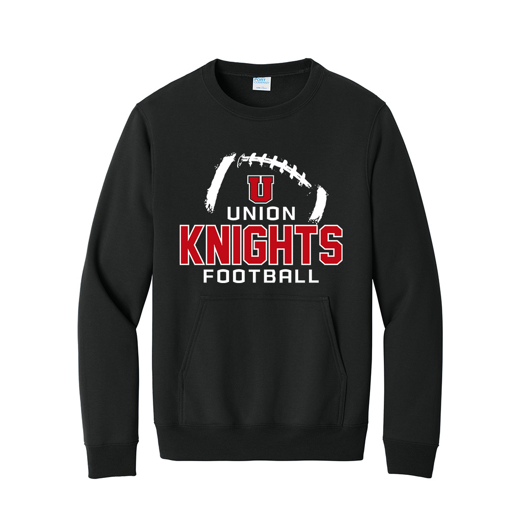 Union FB Unisex Core Fleece Crewneck Pocket Sweatshirt - JetBlack