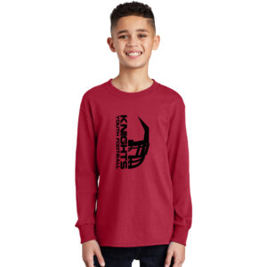 Union FB Youth Long Sleeve Tee-Red