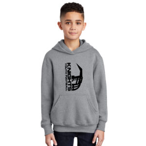 Union FB Youth Fleece Hooded Sweatshirt-Athletic Heather