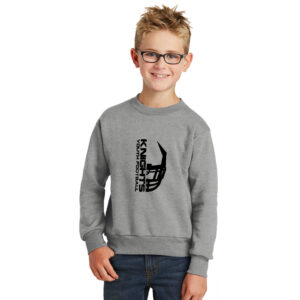 Union FB Youth Fleece Crewneck Sweatshirt-Athletic heather