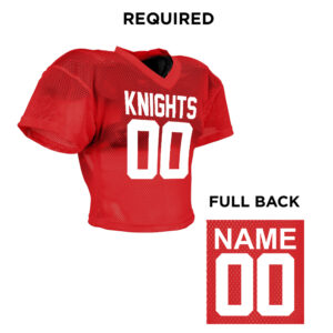 Union FB Champro Shuffle ADULT Football Practice Jersey-Red REQUIRED