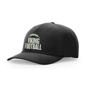 Vinton Football Richardson Laser PERF Performance Rope Cap-Black