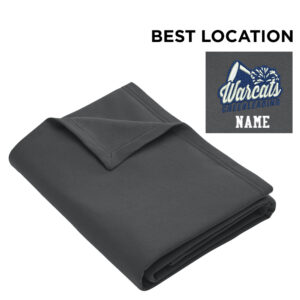 Warcats Football Cheer Port Company Sweatshirt Blanket-Charcoal Grey