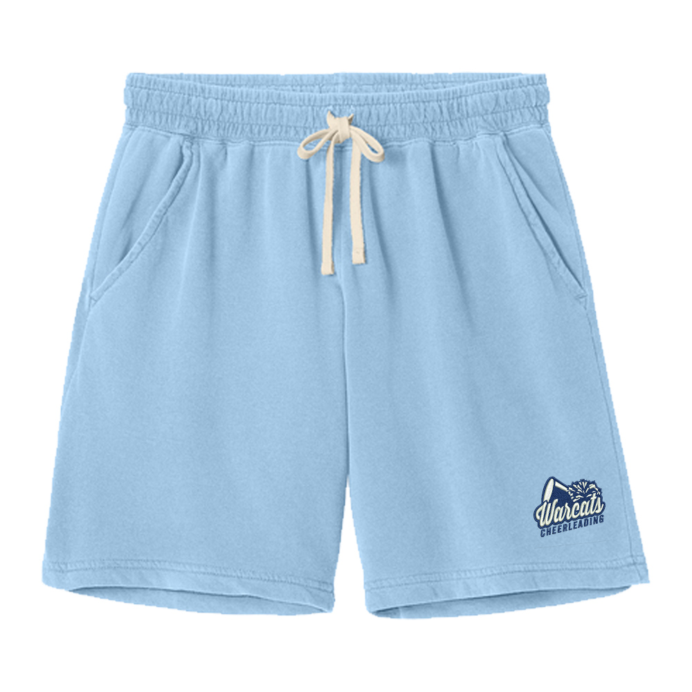 Warcats Football Cheer Comfort Colors Lightweight Sweatshort Men-Hydrangea