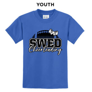 Warcats Football Cheer Youth Short Sleeve Tee-Royal