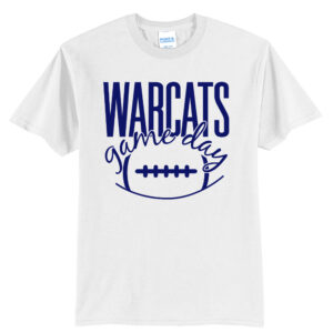 Warcats Football Cheer Unisex Short Sleeve Tee – White