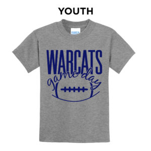Warcats Football Cheer Youth Short Sleeve Tee – AthleticHeatherGrey