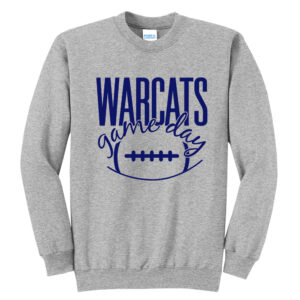 Warcats Football Cheer Unisex Core Fleece Crewneck Sweatshirt – Athletic Heather