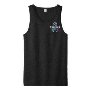 Tristan Allmade Unisex Tri-Blend Tank-Deep Black