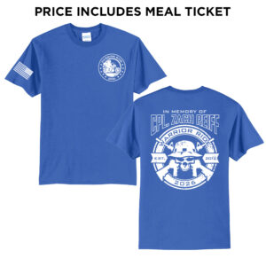05. Warrior Ride 2026 Distressed Print Short Sleeve Tee-Royal