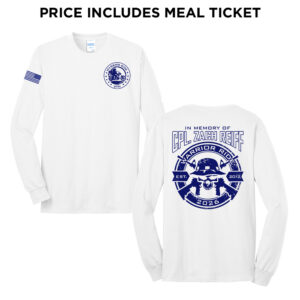 20. Warrior Ride 2026 Distressed Print Long Sleeve Tee-White