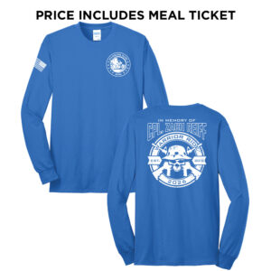 21. Warrior Ride 2026 Distressed Print Long Sleeve Tee-Royal