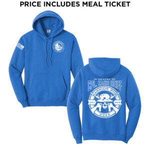 27. Warrior Ride 2026 Distressed Print Hooded Sweatshirt-Royal