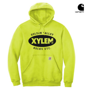 Xylem Carhartt Adult Midweight Hooded Sweatshirt-Brite lime