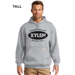 Xylem Carhartt Midweight Hooded Sweatshirt- TALL-Heather Grey