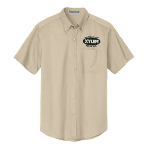Xylem Port Authority Short Sleeve Easy Care Shirt Men-Stone