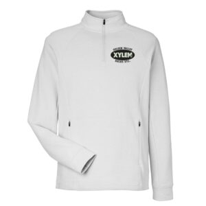 Xylem North End Men’s Rhythm Waffle Quarter-Zip Pullover-Platinum