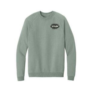 Xylem Unisex District Fleece Crew-Slate Green