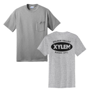 Xylem Unisex Core Blend Basic POCKET Tee-Athletic heather