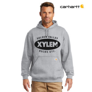 Xylem Carhartt Midweight Hooded Sweatshirt Adult-Heather Grey