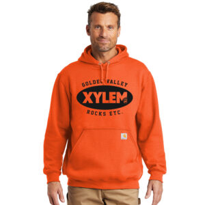 Xylem Carhartt Midweight Hooded Sweatshirt Adult-Brite Orange