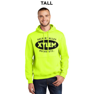 Xylem Tall Fleece Hooded Sweatshirt-Safety Green