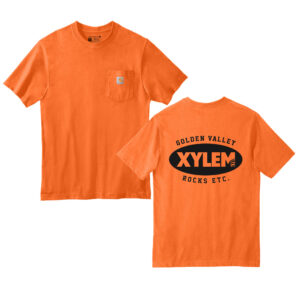Xylem Carhartt Workwear Pocket Short Sleeve cotton T-Shirt Adult-Brite Orange