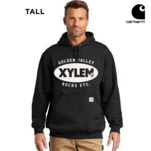 Xylem Carhartt Adult Midweight Hooded Sweatshirt- TALL-Black