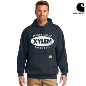 Xylem Carhartt Adult Midweight Hooded Sweatshirt-New Navy